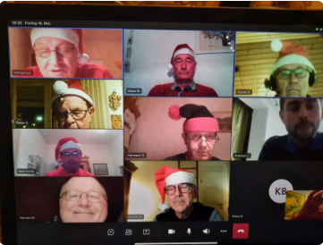 Virtuelle Weihnachtsfeier der Jedermann-Turner im Coronajahr 2020